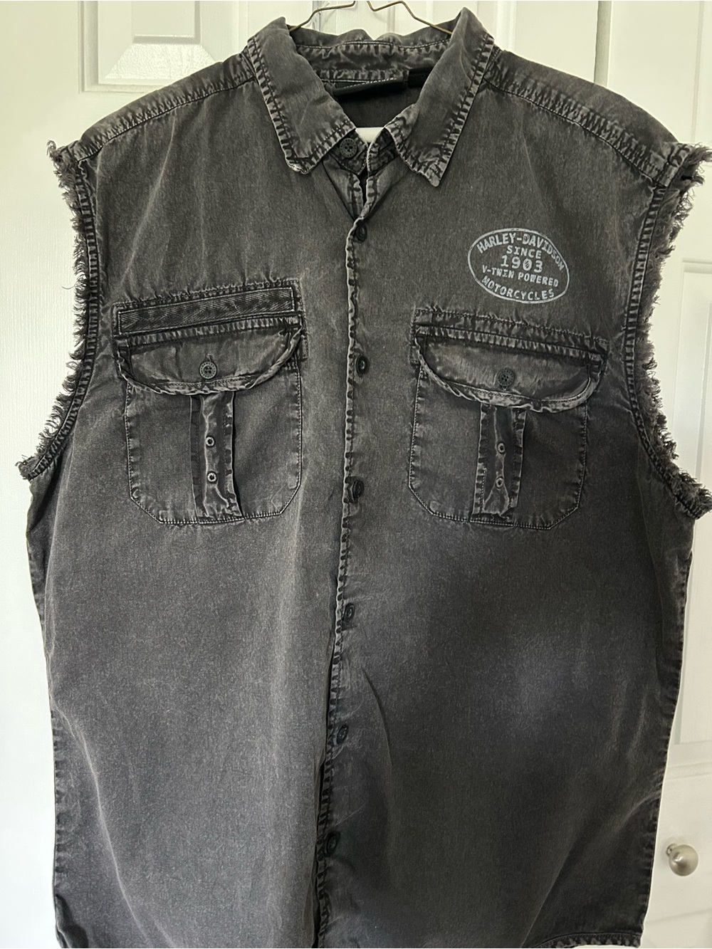 Harley-Davidson Genuine Motorclothes Black Button-Up Shirt